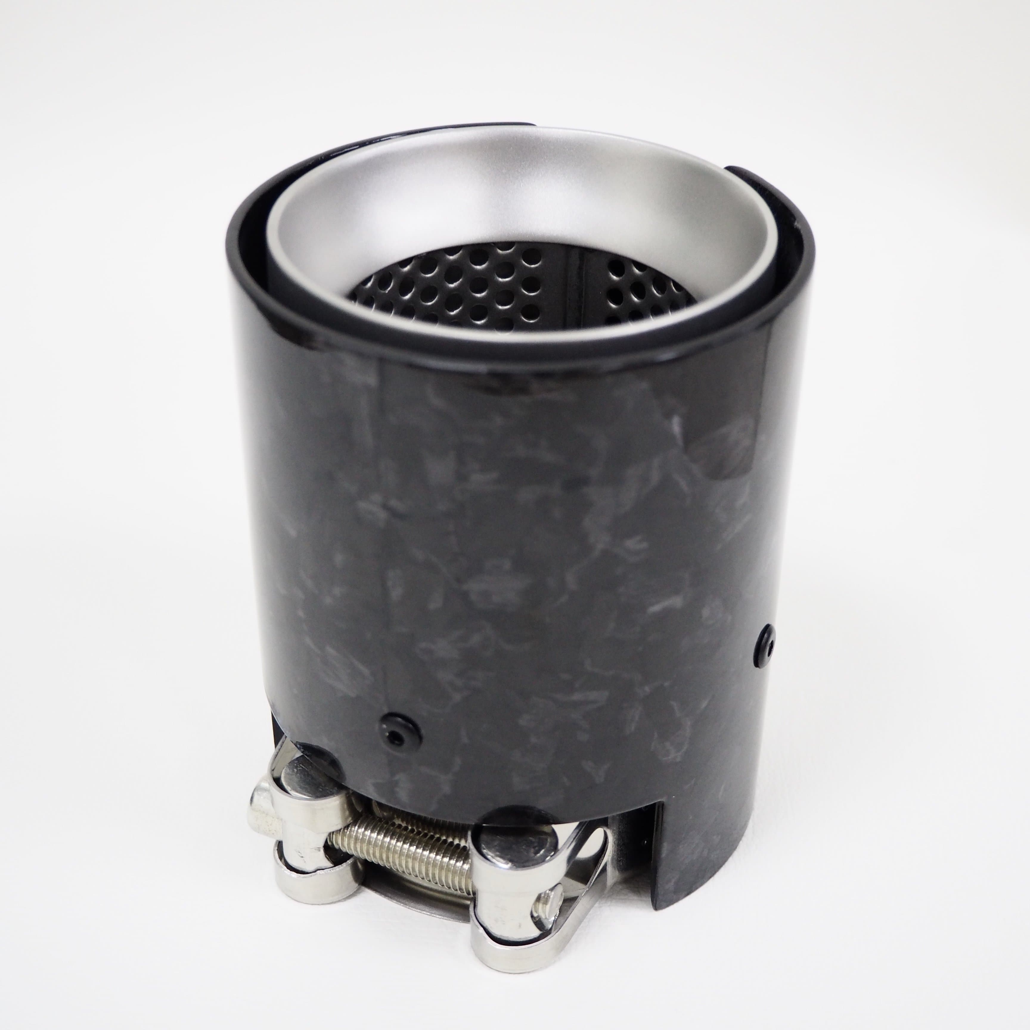 BMW M4 (F82/F83) Forged Carbon OEM M Performance Style Exhaust Tips - Twenty Two Tuning Exhaust Tips