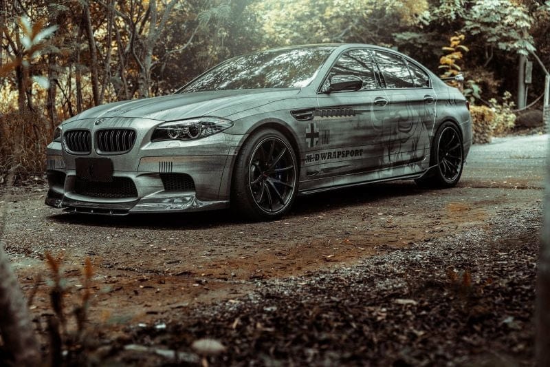 BMW M5 (F10) Vorsteiner Style Carbon Fibre Front Lip Spoiler - Twenty Two Tuning Front Lip