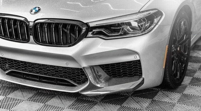BMW M5 (F90) M Performance Style Carbon Fibre Front Splitters - Twenty Two Tuning Front Lip