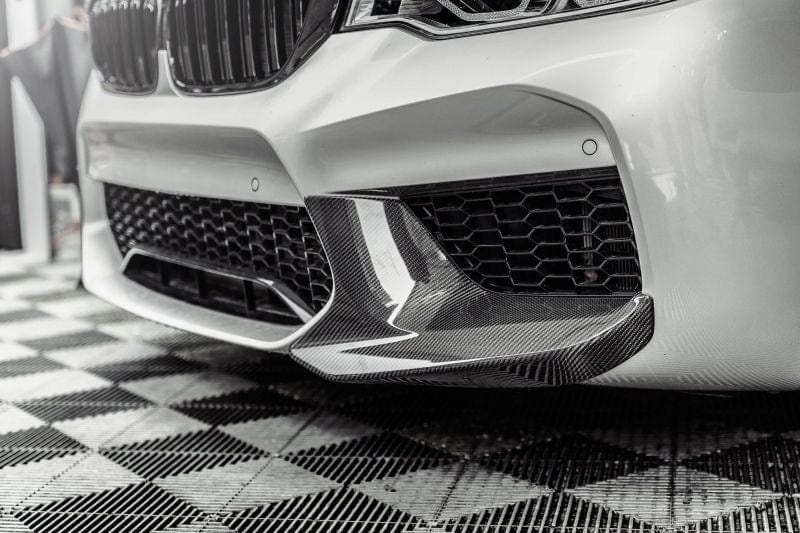 BMW M5 (F90) M Performance Style Carbon Fibre Front Splitters - Twenty Two Tuning Front Lip