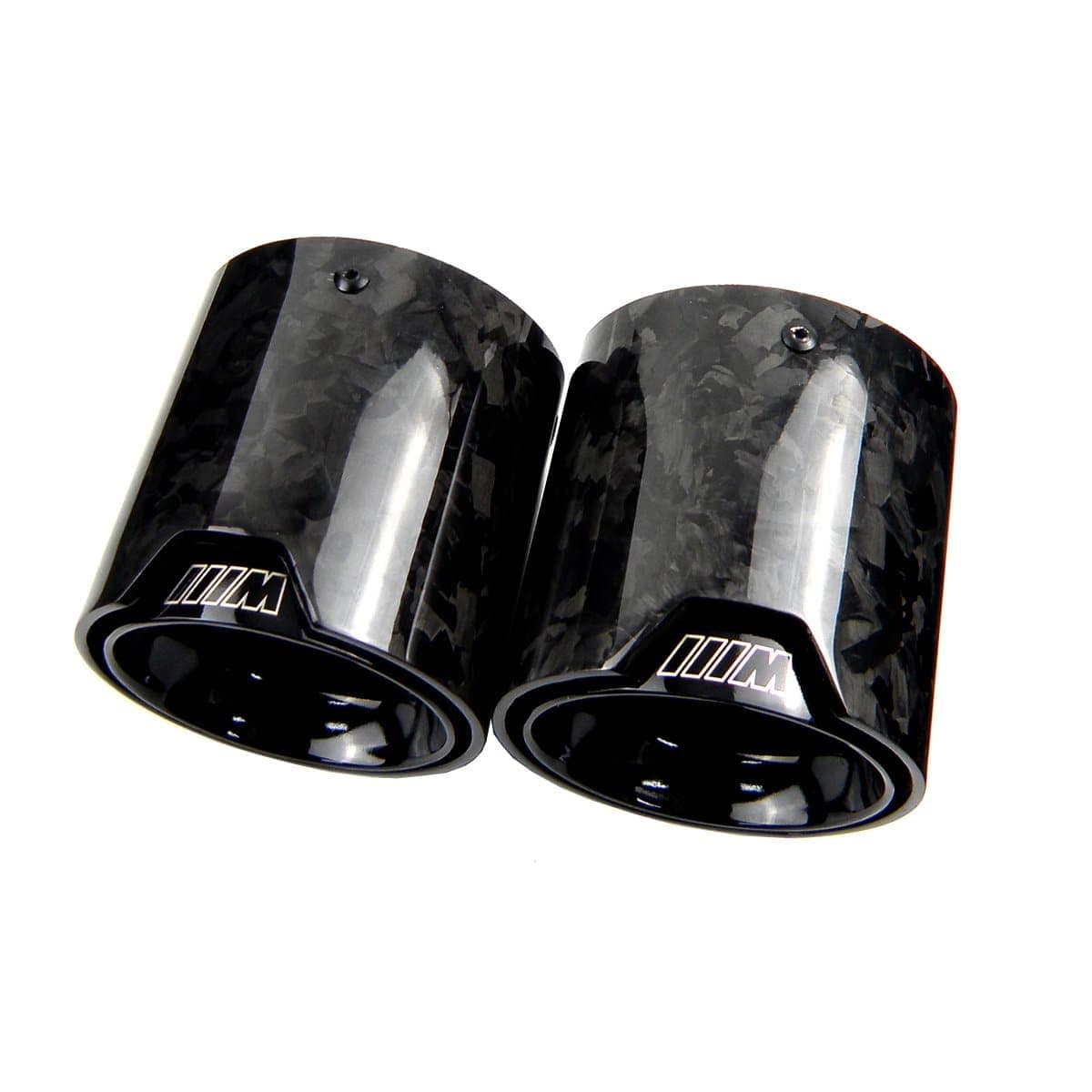 BMW M6 (F06/F12/F13) Black Forged Carbon M Performance Style Exhaust Tips - Twenty Two Tuning Exhaust Tips