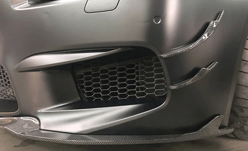 BMW M6 (F06/F12/F13) DTM Carbon Fibre Front Canards - Twenty Two Tuning Front Canards/Bumper Inserts