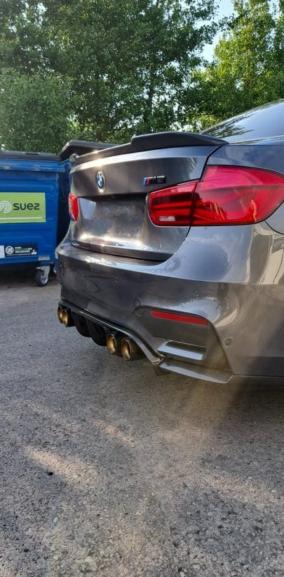 BMW M6 (F06/F12/F13) Gold M Performance Style Carbon Fibre Exhaust Tips - Twenty Two Tuning Exhaust Tips