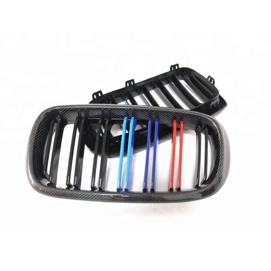 BMW X5 (F15) M Performance Style Carbon Fibre Front Grilles - Twenty Two Tuning Front Grille