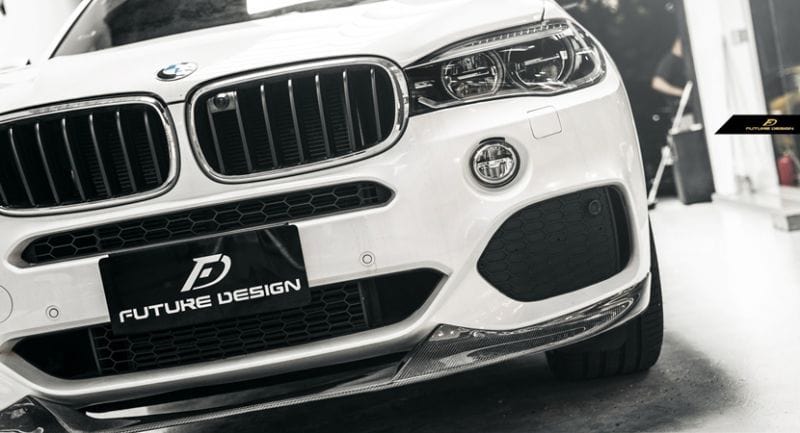 BMW X5 (F15) M Performance Style Carbon Fibre Front Lip Spoiler - Twenty Two Tuning Front Lip