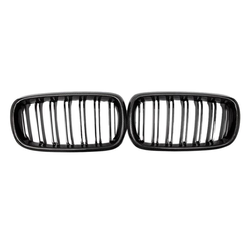 BMW X5/X5M/X6/X6M M Style Carbon Fibre Front Grilles - Twenty Two Tuning Front Grille