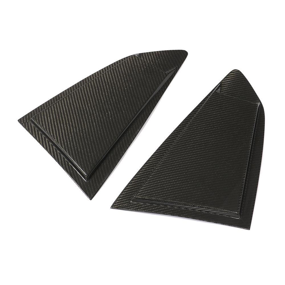 Chevrolet Camaro (6th Gen.) Xenon Style Carbon Fibre Rear Window Trims - Twenty Two Tuning Rear Windows