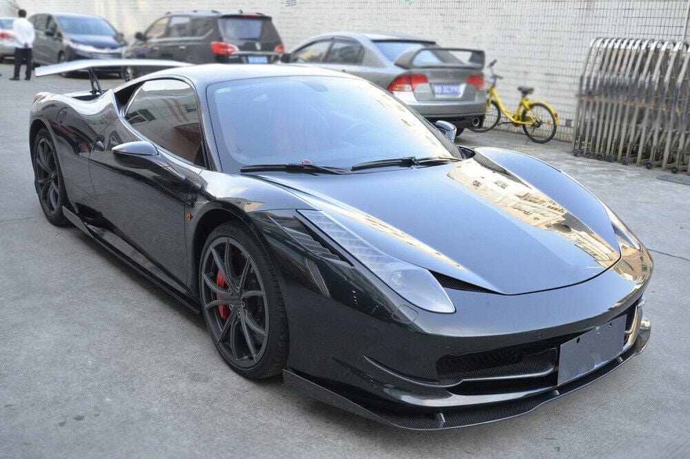Ferrari 458 Berlinetta - Carbon Fibre Front Bumper Canards - Twenty Two Tuning Front Canards/Bumper Inserts