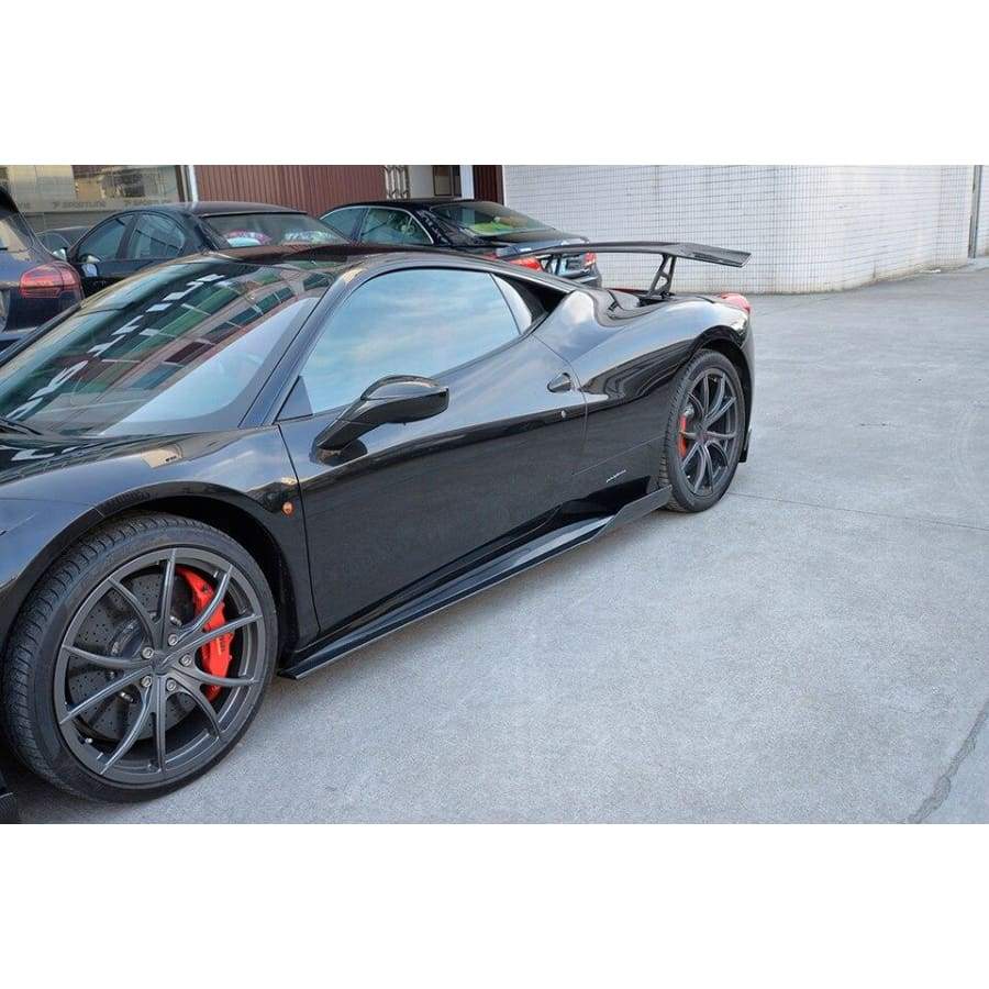 Ferrari 458 Berlinetta/Italia - VEL Style Carbon Fibre Side Skirts - Twenty Two Tuning Side Skirts
