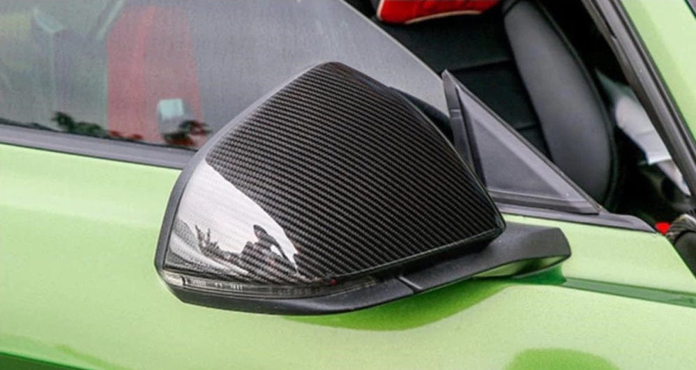 Ford Mustang (6th Gen.) Add-on Carbon Fibre Mirror Covers - Twenty Two Tuning Mirror Covers