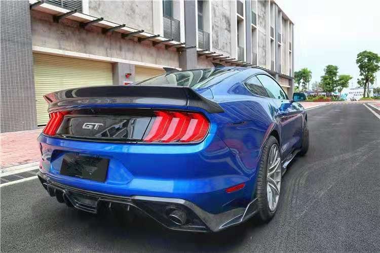 Ford Mustang (6th Gen.) GT Style Carbon Fibre Rear Bumper Diffuser - Twenty Two Tuning Rear Diffuser