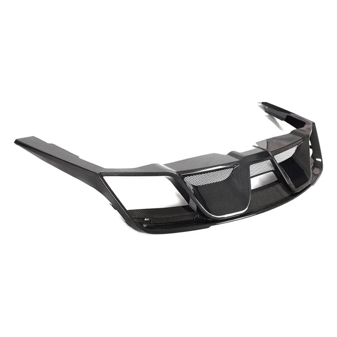 Ford Mustang (6th Gen.) GT Style (Quad) Carbon Fibre Rear Bumper Diffuser - Twenty Two Tuning Rear Diffuser