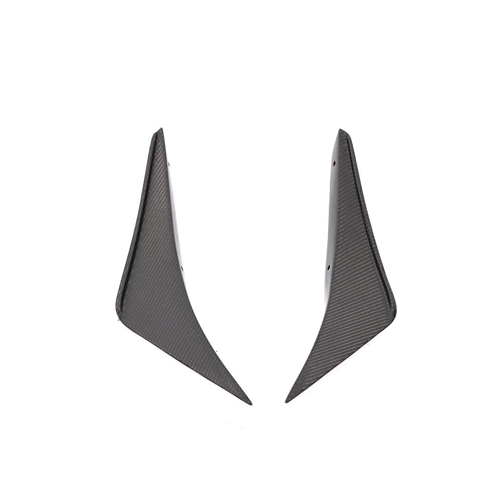 Ford Mustang (6th Gen.) Pre-Facelift Carbon Fibre Front Bumper Canards - Twenty Two Tuning Front Canards/Bumper Inserts