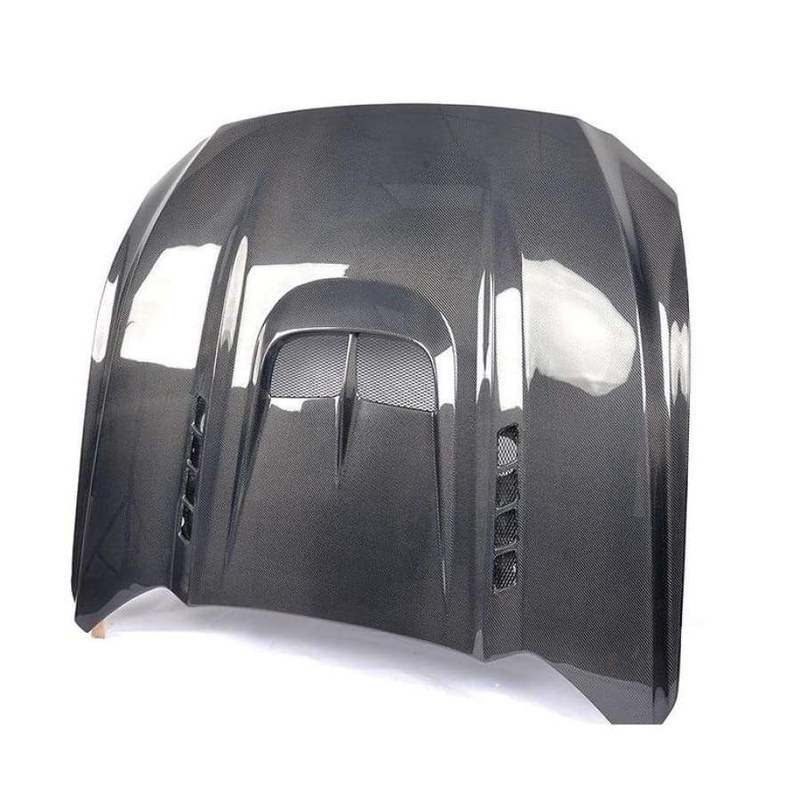 Ford Mustang (6th Gen.) Pre-Facelift Carbon Fibre Hood/Bonnet Replacement - Twenty Two Tuning Hood/Bonnet Complete