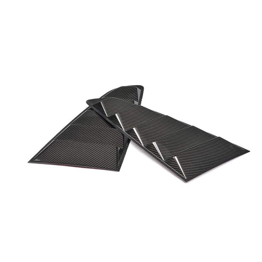 Ford Mustang (6th Gen.) Pre-Facelift Carbon Fibre Rear Window Trims - Twenty Two Tuning Rear Windows