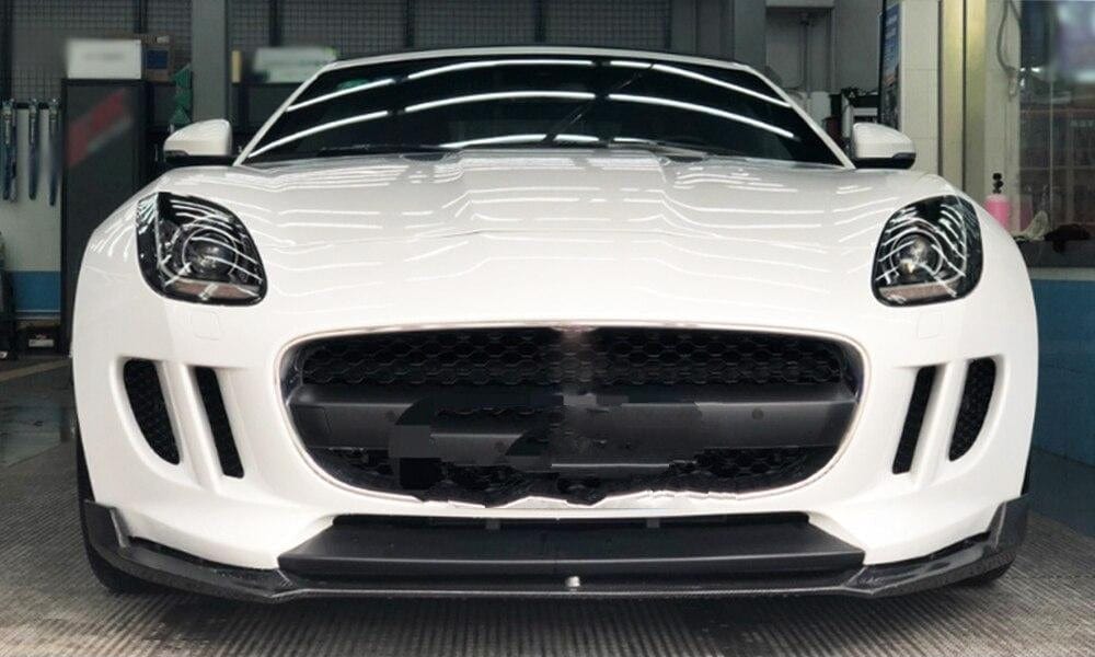 Jaguar F-Type (X152) SVR Style Carbon Fibre Front Lip Spoiler - Twenty Two Tuning Front Lip