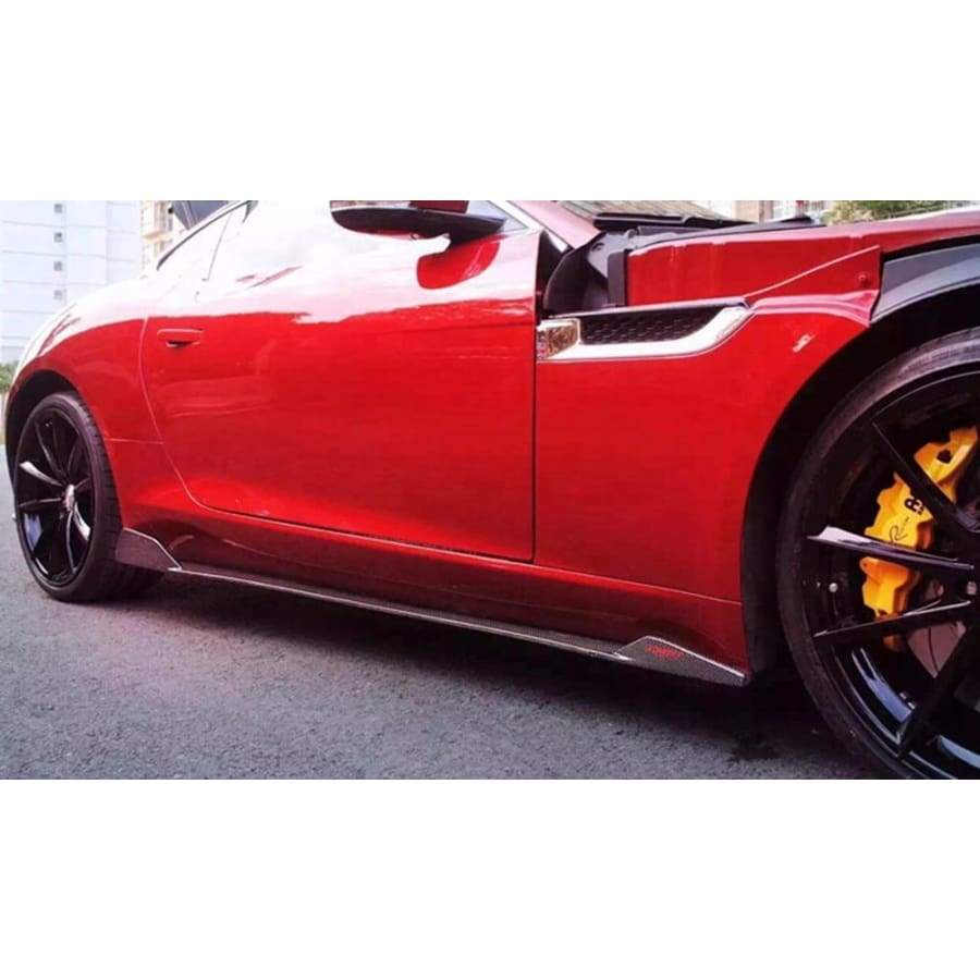 Jaguar F-Type (X152) SVR Style Carbon Fibre Side Skirt Extensions - Twenty Two Tuning Side Skirts