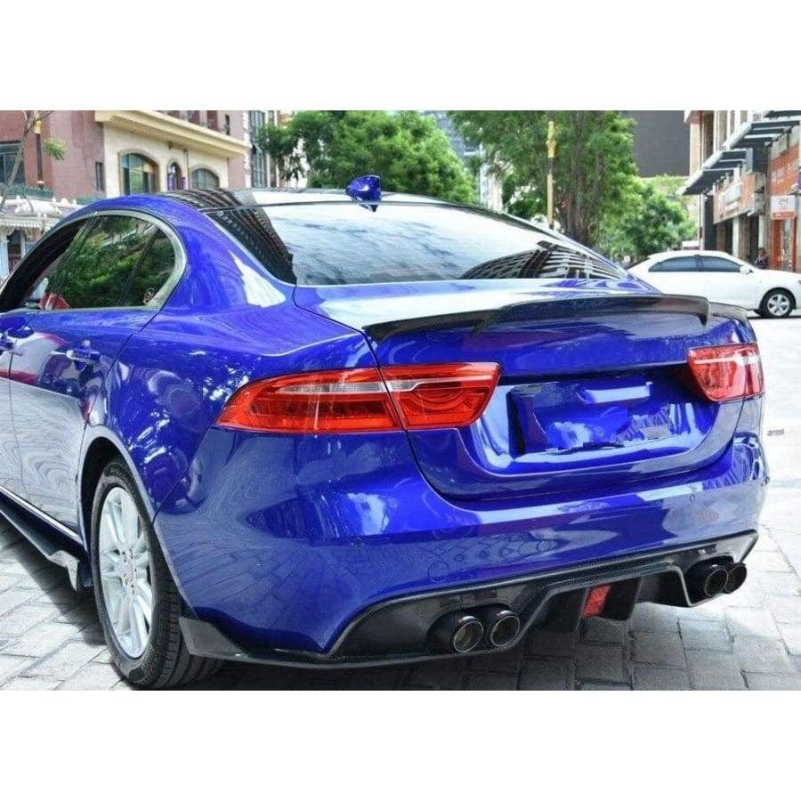 Jaguar XE (X760) Ducktail Style Carbon Fibre Rear Spoiler - Twenty Two Tuning Rear Spoiler