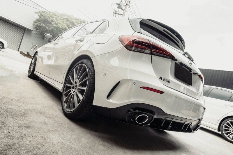 Mercedes Benz A-Class/A35 (W177) Edition 1 Style Gloss Black Rear Diffuser - Twenty Two Tuning Rear Diffuser