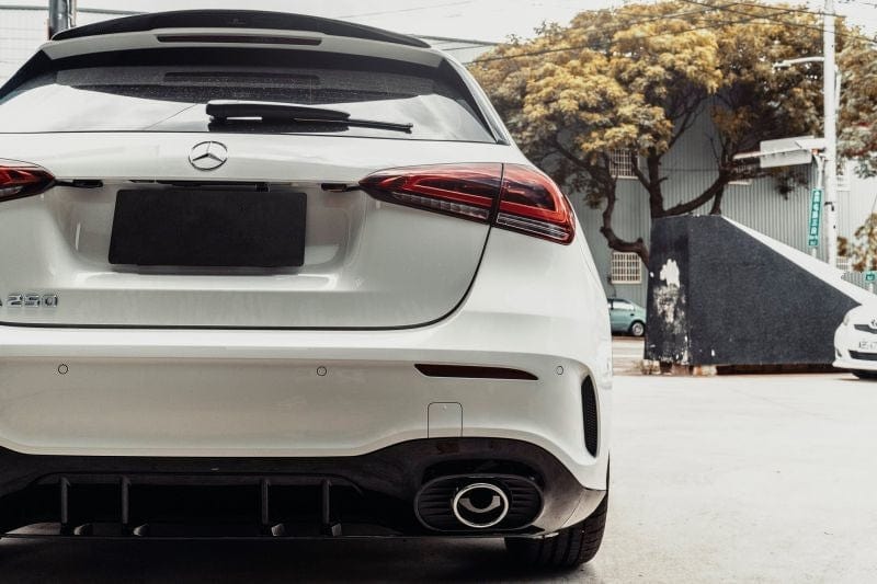 Mercedes Benz A-Class/A35 (W177) Edition 1 Style Gloss Black Rear Diffuser - Twenty Two Tuning Rear Diffuser