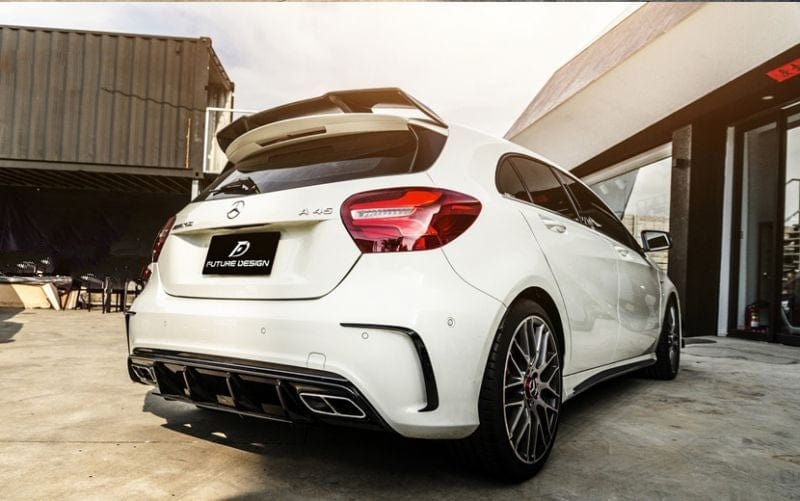 Mercedes Benz A-Class/A45 (W176) AMG Style Carbon Fibre Rear Canards - Twenty Two Tuning Rear Canards
