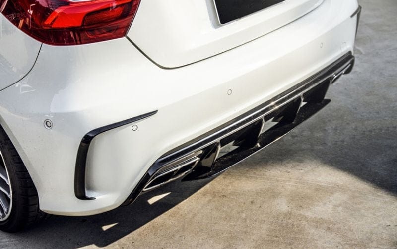 Mercedes Benz A-Class/A45 (W176) AMG Style Carbon Fibre Rear Canards - Twenty Two Tuning Rear Canards