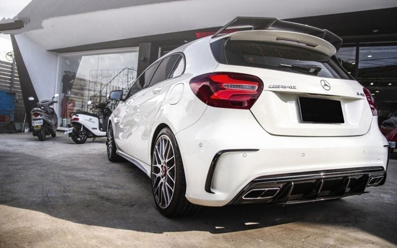 Mercedes Benz A-Class/A45 (W176) AMG Style Carbon Fibre Rear Canards - Twenty Two Tuning Rear Canards