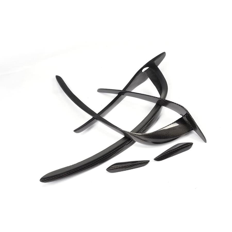 Mercedes Benz A-Class/A45 (W176) REVO Style Carbon Fibre Front Canards - Twenty Two Tuning Front Canards/Bumper Inserts