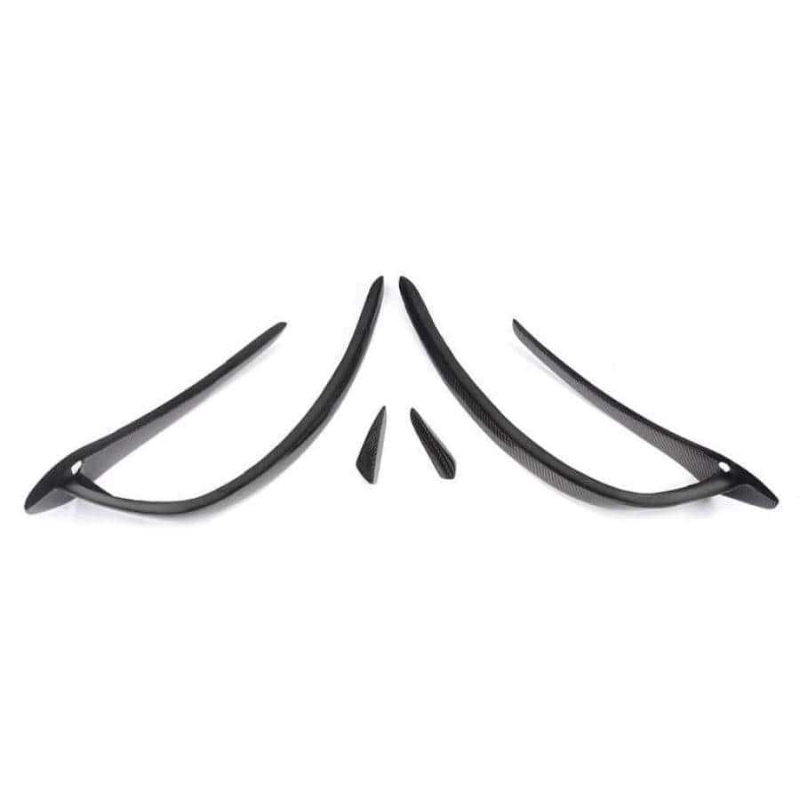 Mercedes Benz A-Class/A45 (W176) REVO Style Carbon Fibre Front Canards - Twenty Two Tuning Front Canards/Bumper Inserts