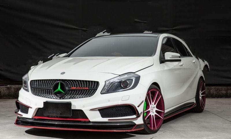 Mercedes Benz A-Class/A45 (W176) REVO Style Carbon Fibre Side Skirt Extensions - Twenty Two Tuning Side Skirts