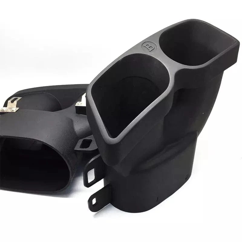 Mercedes Benz BRABUS Style Black Steel Exhaust Tips - Twenty Two Tuning Exhaust Tips
