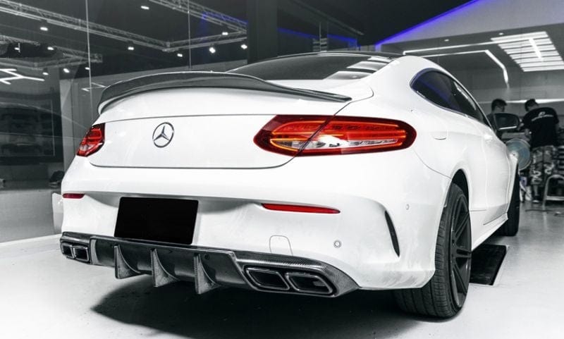 Mercedes Benz C-Class/C43/C63 (C205) PSM Style Carbon Fibre Rear Spoiler - Twenty Two Tuning Rear Spoiler