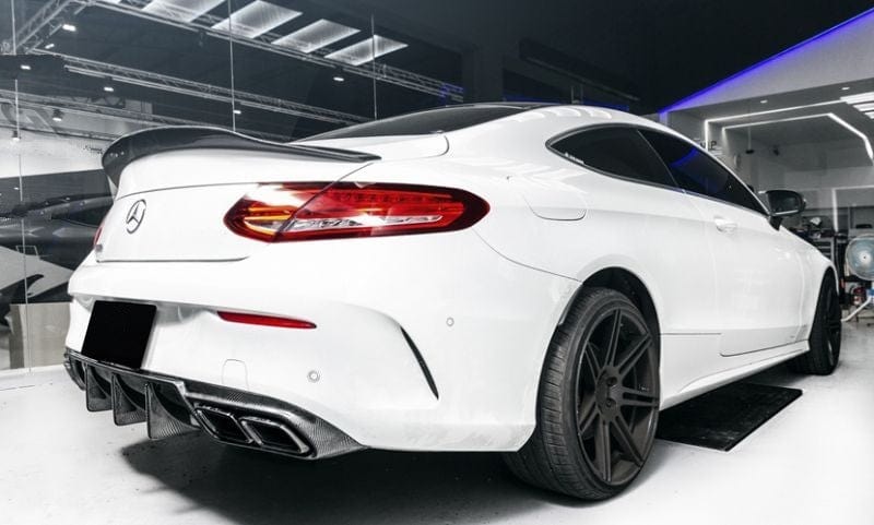 Mercedes Benz C-Class/C43/C63 (C205) PSM Style Carbon Fibre Rear Spoiler - Twenty Two Tuning Rear Spoiler