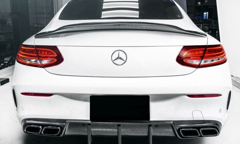 Mercedes Benz C-Class/C43/C63 (C205) PSM Style Carbon Fibre Rear Spoiler - Twenty Two Tuning Rear Spoiler