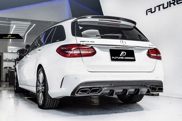 Future Design Carbon Fiber Rear Spoiler for Mercedes C-Class C43 C63 S205