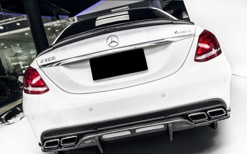 Mercedes Benz C-Class/C43/C63 (W205) PSM Style Carbon Fibre Rear Spoiler - Twenty Two Tuning Rear Spoiler