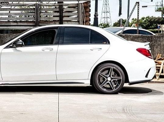 Mercedes Benz C-Class/C43 (W205) Future Design Style Carbon Fibre Rear Canards - Twenty Two Tuning Rear Canards