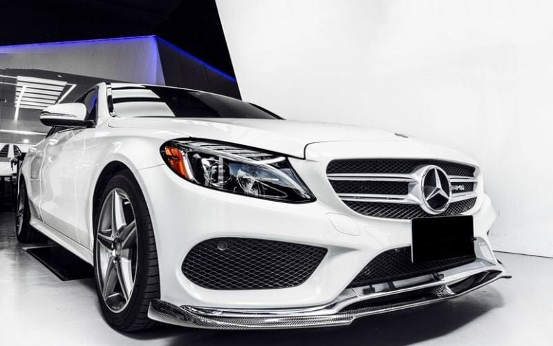 Mercedes Benz C-Class/C43 (W205/S205/C205) Future Design Style Carbon Fibre Front Lip Spoiler - Twenty Two Tuning Front Lip