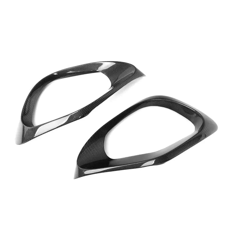 Mercedes Benz C-Class/C43 (W206/S206) BRABUS Style Carbon Fibre Front Vent Trims - Twenty Two Tuning Front Canards/Bumper Inserts