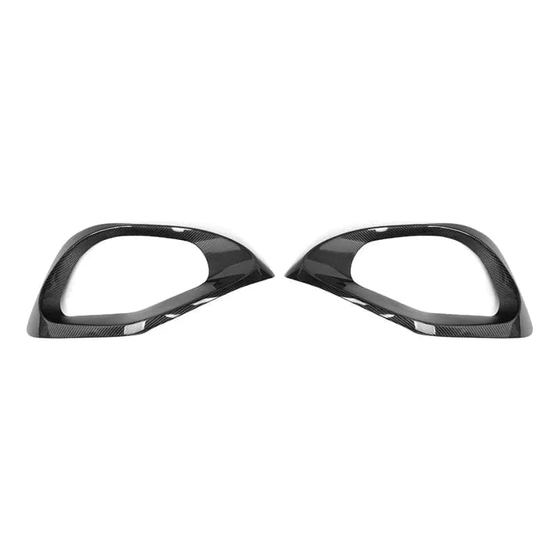 Mercedes Benz C-Class/C43 (W206/S206) BRABUS Style Carbon Fibre Front Vent Trims - Twenty Two Tuning Front Canards/Bumper Inserts