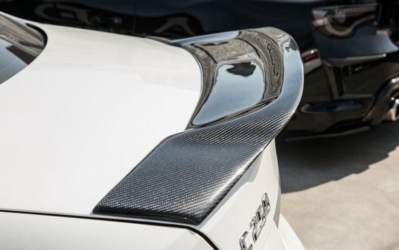 Mercedes Benz C-Class/C63 (W204) Saloon Renntech Style Carbon Fibre Rear Spoiler - Twenty Two Tuning Rear Spoiler