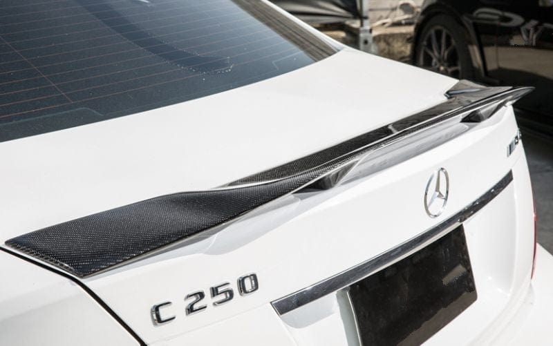 Mercedes Benz C-Class/C63 (W204) Saloon Renntech Style Carbon Fibre Rear Spoiler - Twenty Two Tuning Rear Spoiler