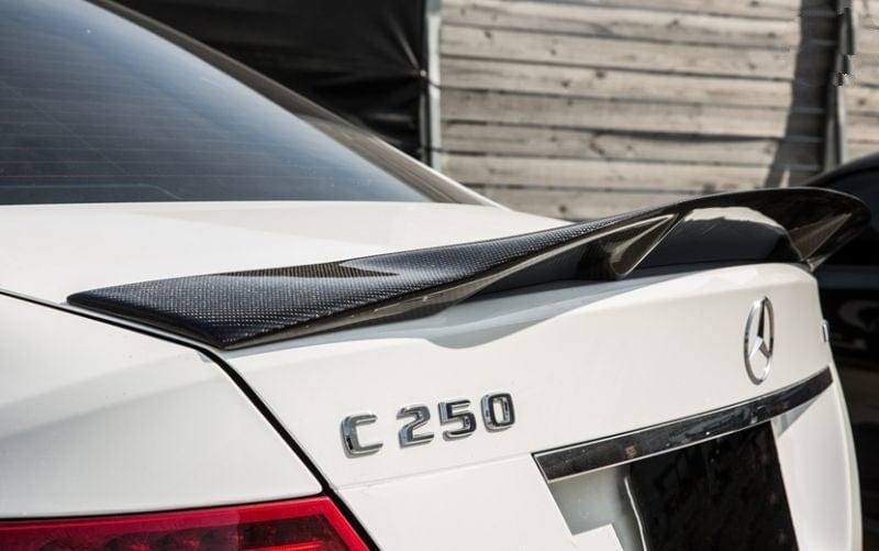 Mercedes Benz C-Class/C63 (W204) Saloon Renntech Style Carbon Fibre Rear Spoiler - Twenty Two Tuning Rear Spoiler