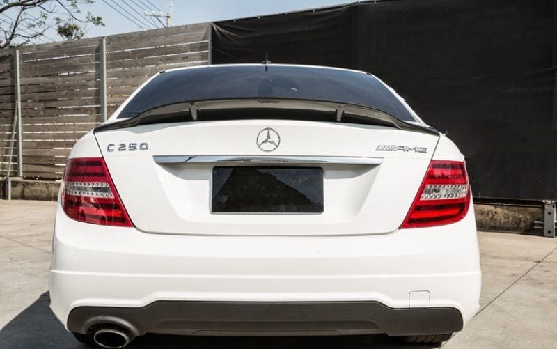 Mercedes Benz C-Class/C63 (W204) Saloon Renntech Style Carbon Fibre Rear Spoiler - Twenty Two Tuning Rear Spoiler