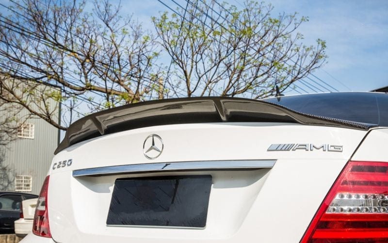 Mercedes Benz C-Class/C63 (W204) Saloon Renntech Style Carbon Fibre Rear Spoiler - Twenty Two Tuning Rear Spoiler