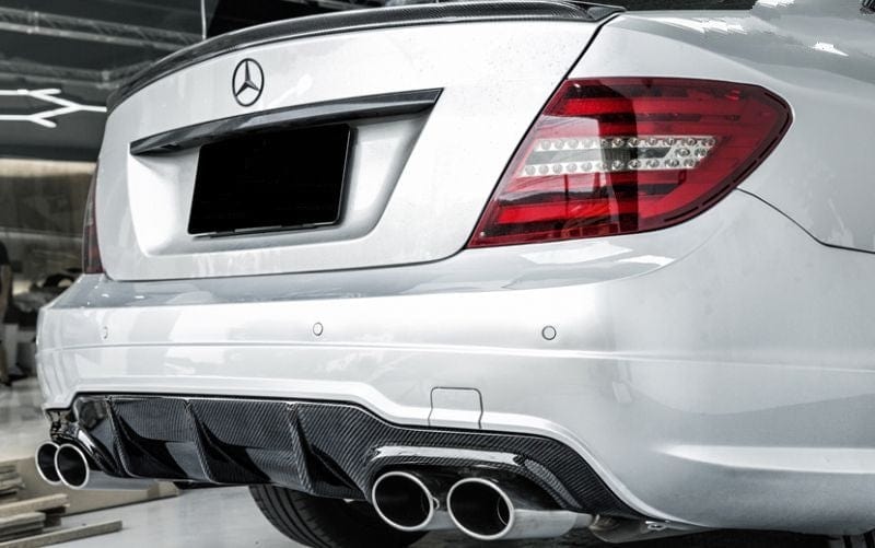Mercedes Benz C63 (W204/C204) Facelift OEM Style Carbon Fibre Rear Diffuser - Twenty Two Tuning Rear Diffuser