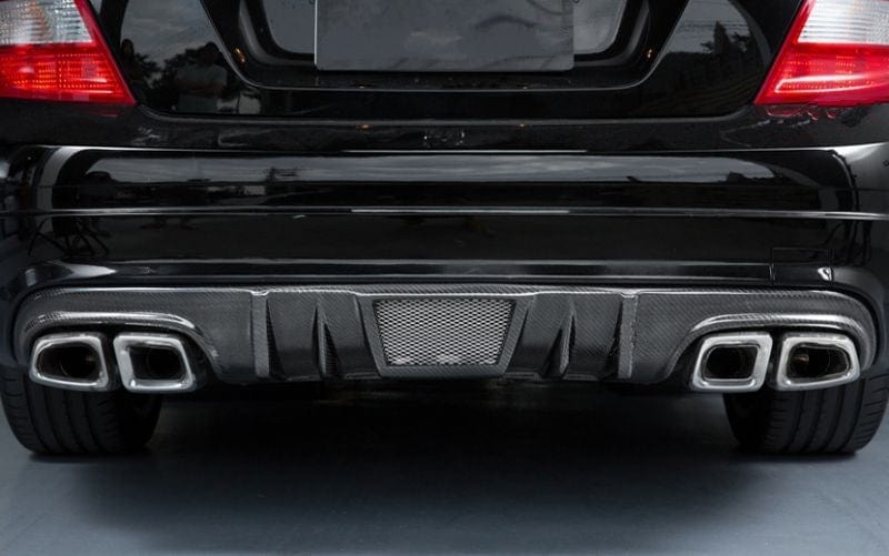 Mercedes Benz C63 (W204) Future Design Style Carbon Fibre Rear Diffuser - Twenty Two Tuning Rear Diffuser