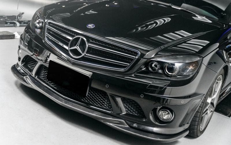 Mercedes Benz C63 (W204) GODHAND Style Carbon Fibre Front Lip - Twenty Two Tuning Front Lip