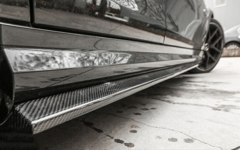 Mercedes Benz C63 (W204/S204) Facelift REVO Style Carbon Fibre Side Skirts - Twenty Two Tuning Side Skirts