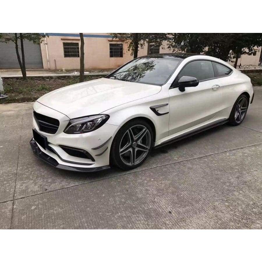 Mercedes Benz C63 (W205/S205/C205) Replacement Front Fog Surround - Twenty Two Tuning Front Canards/Bumper Inserts